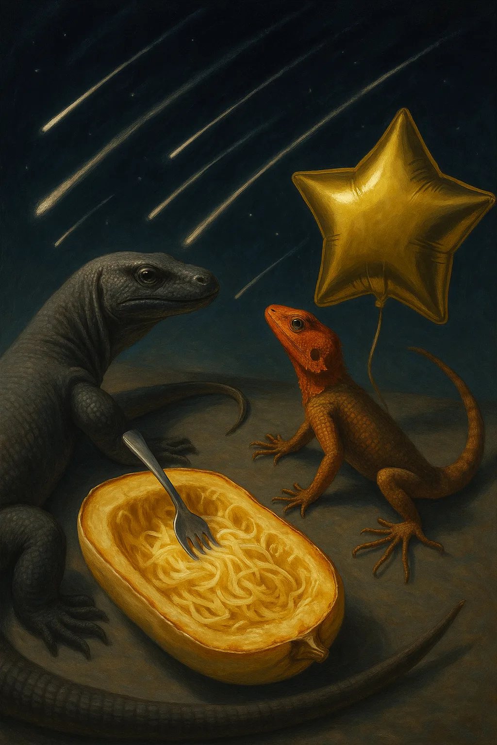 Emphasis on the Physical Act of Creation Shapes a Scene
