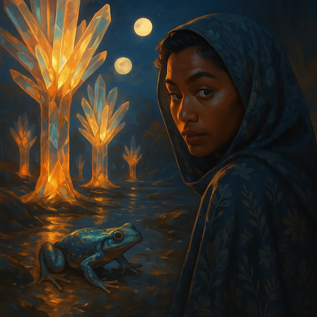 Pacific Islander Figure with Curious