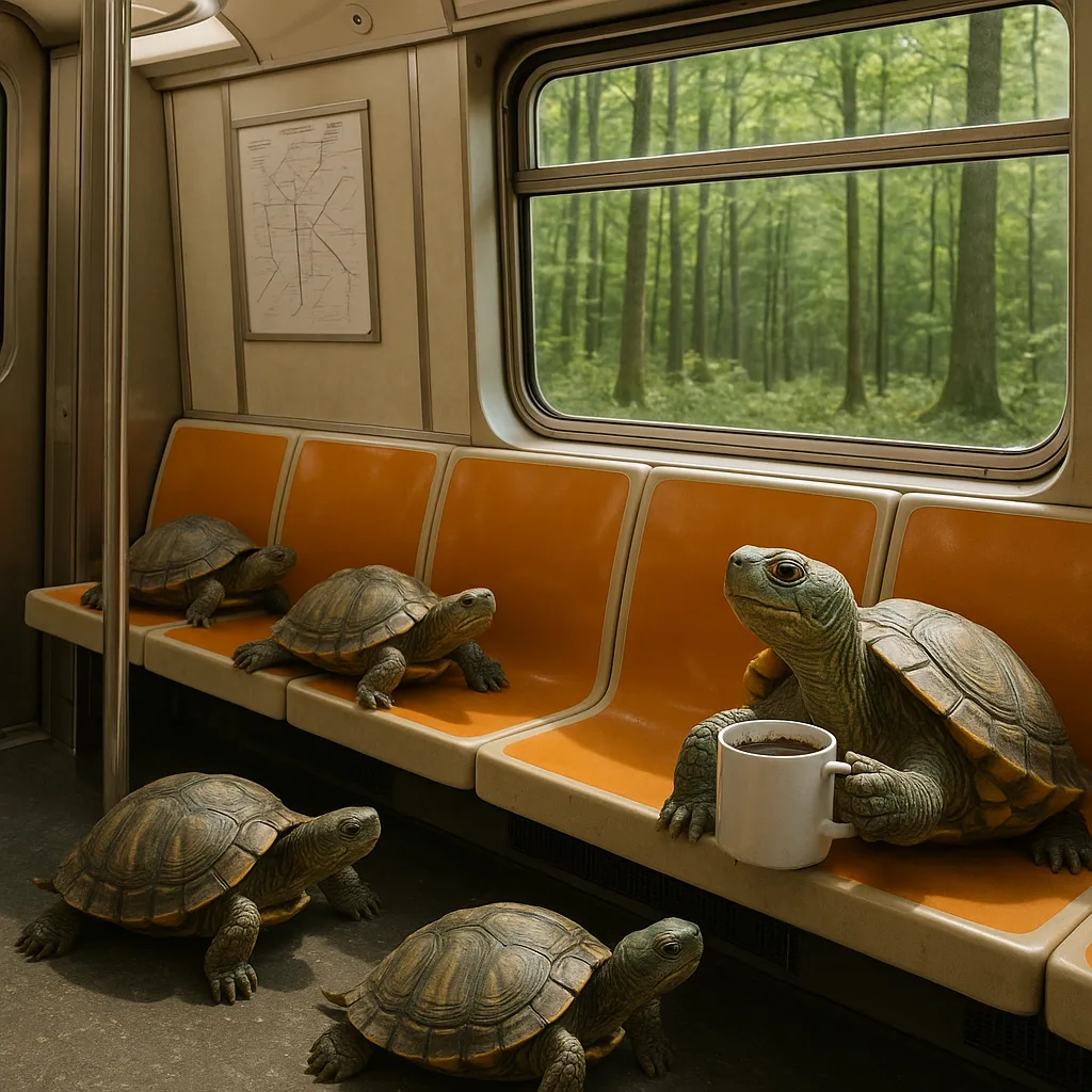 Image Depicting the Interior of a Subway Car