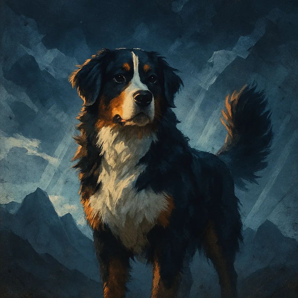 Single Bernese Mountain Dog