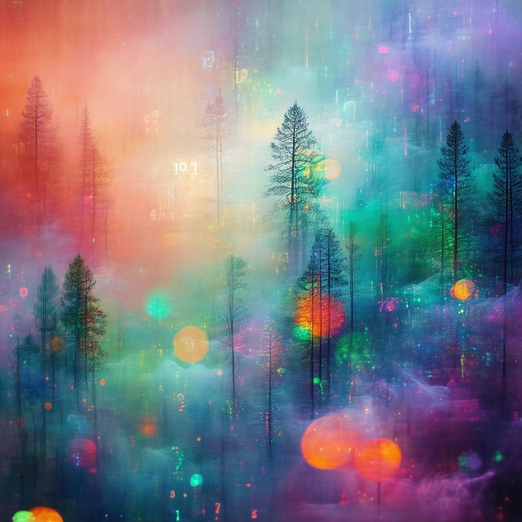 Dreamy Realm of Imaginary Numbers in Iridescent Mist