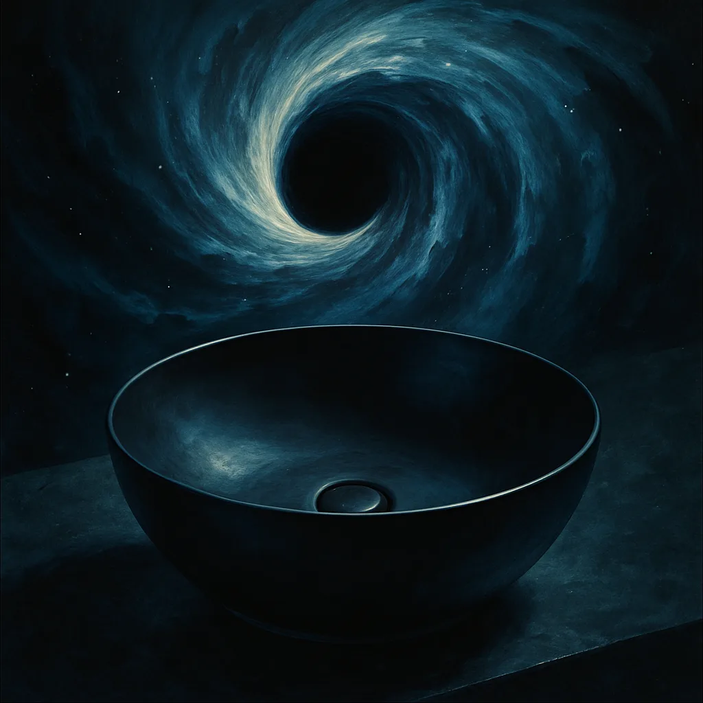 Solitary Onyx Black Countertop Vessel Washbasin
