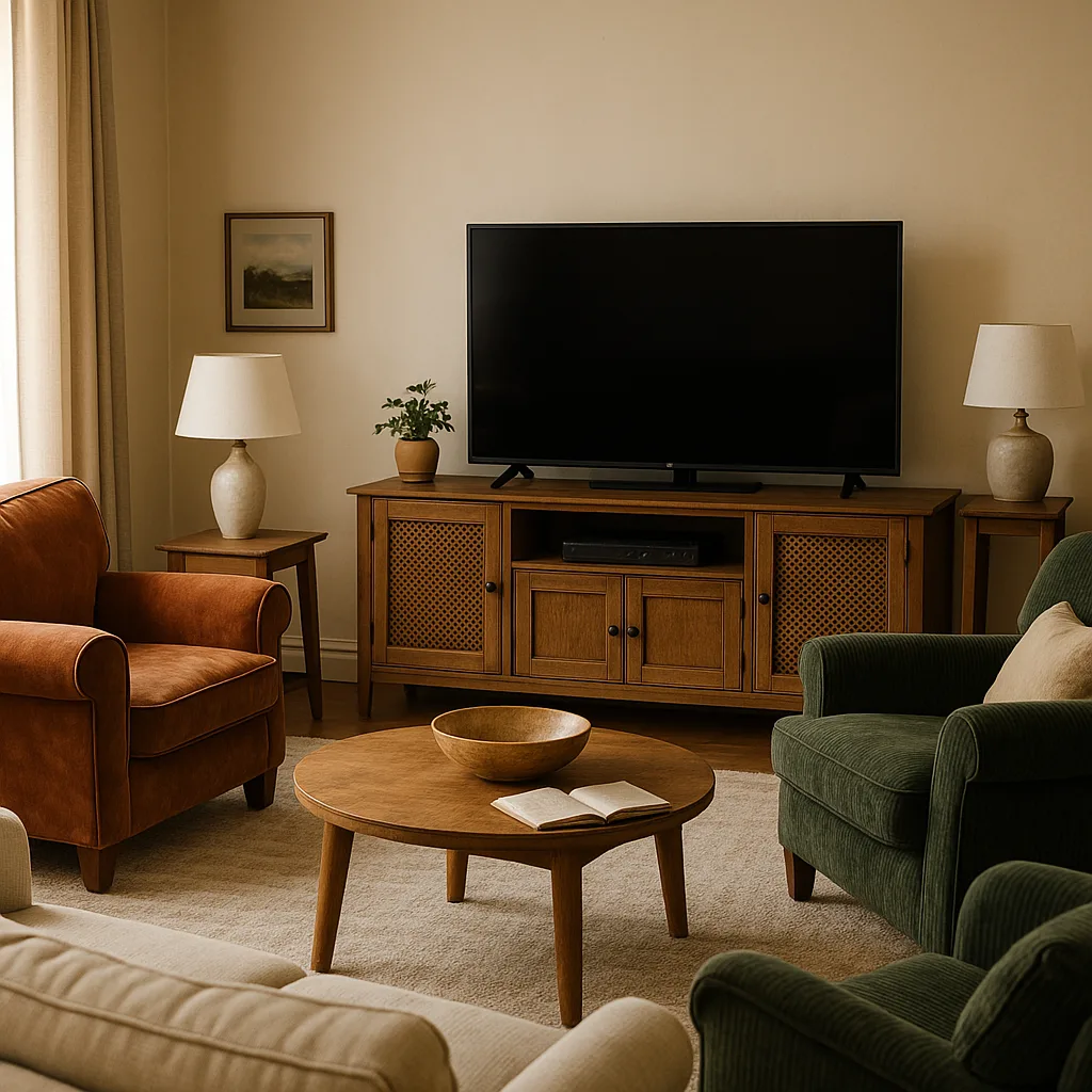 Depict a Warm and Inviting Living Area