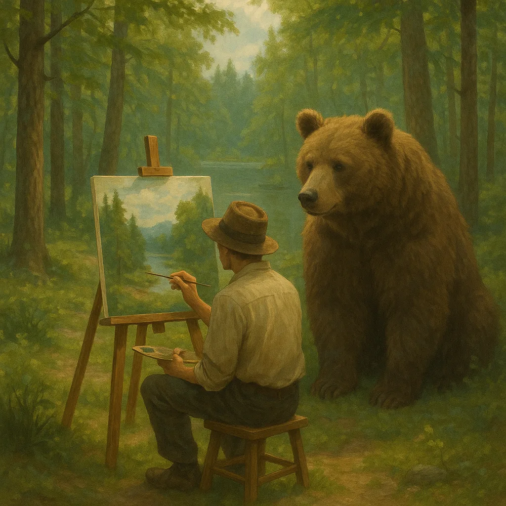 Depict a Serene Forest Scene