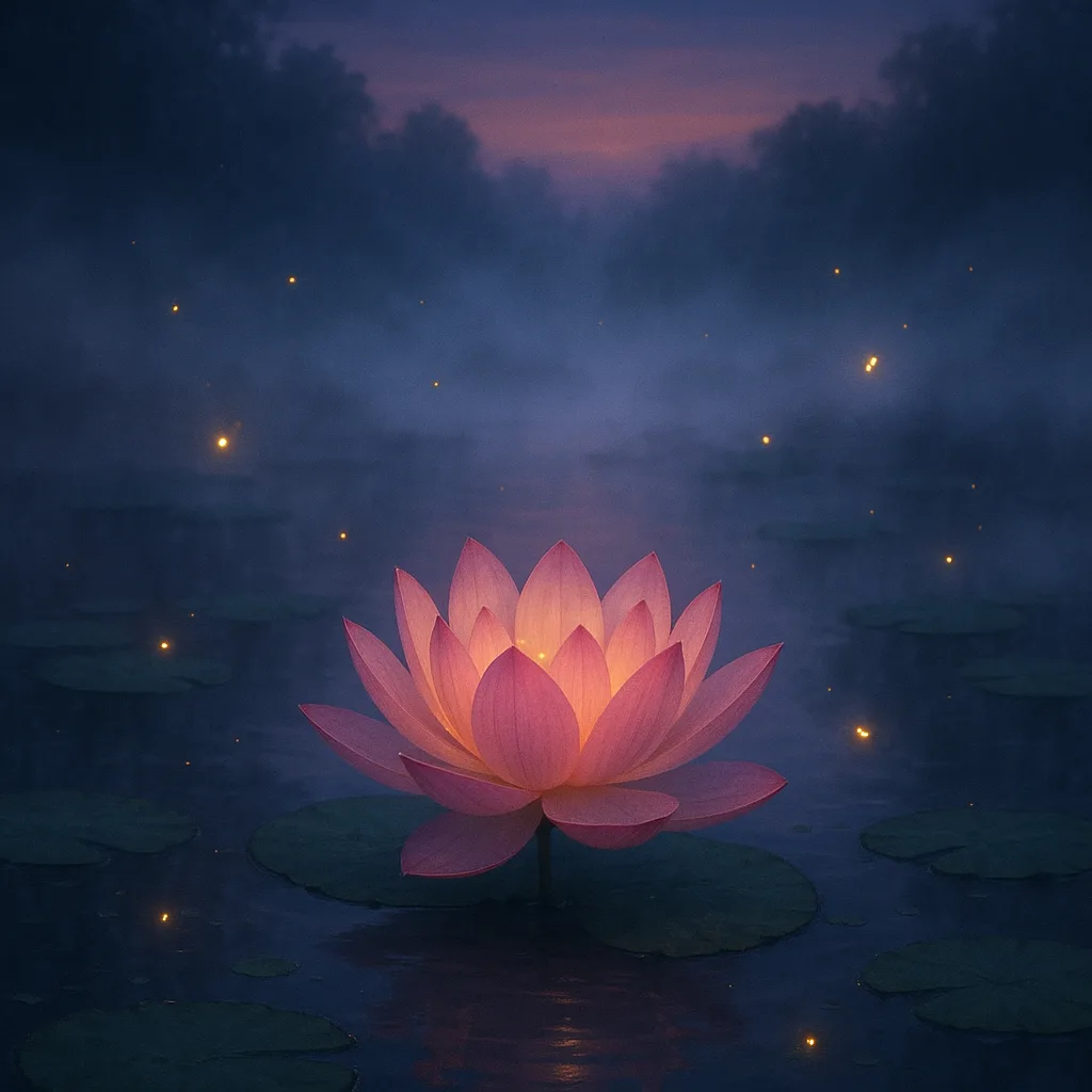 Tranquil Pond at Dusk