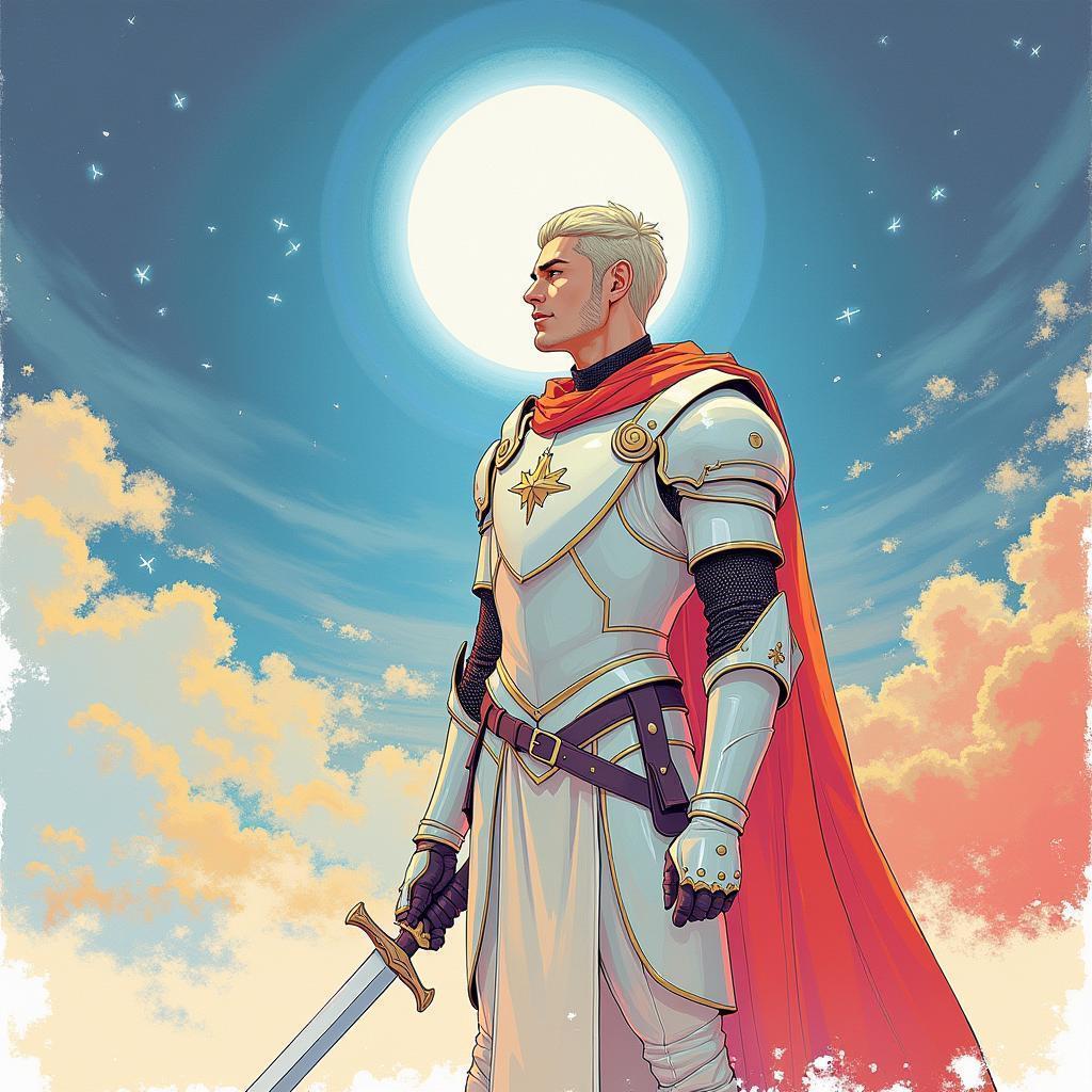 Knight's Dawn in Elegant Whiteboard Minimalism