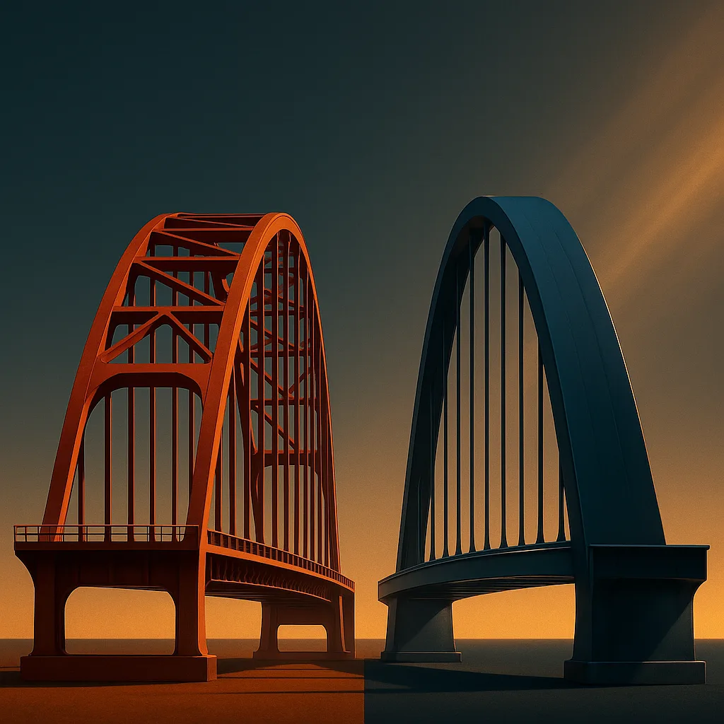 Against a Simple Stark Horizon Line Dividing Two Contrasting Color