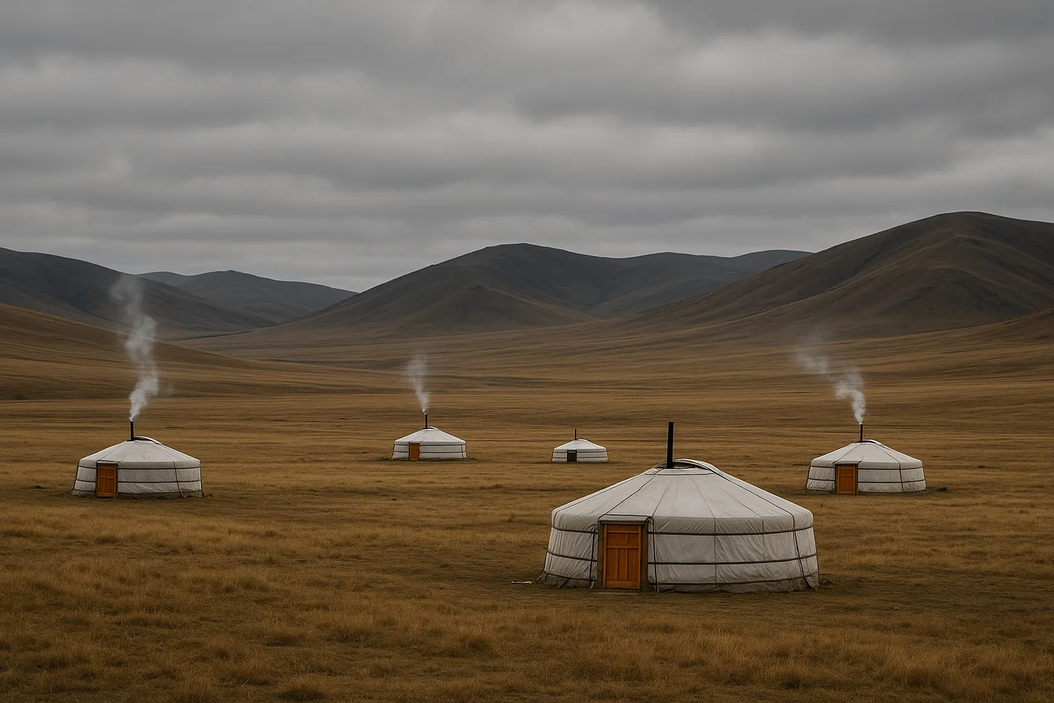 Several Nomadic Yurts