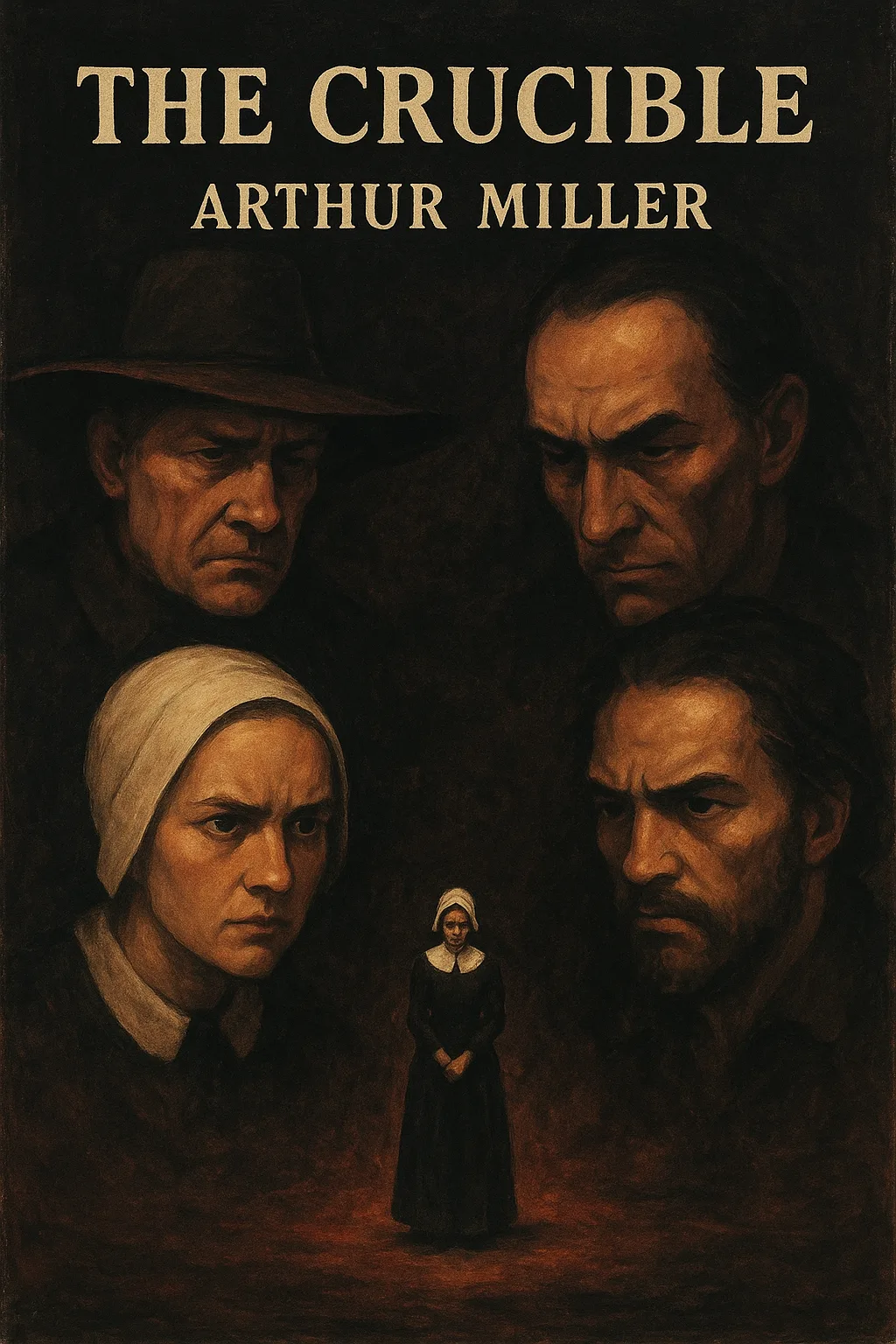 Book Cover Featuring "The Crucible" by Arthur Miller