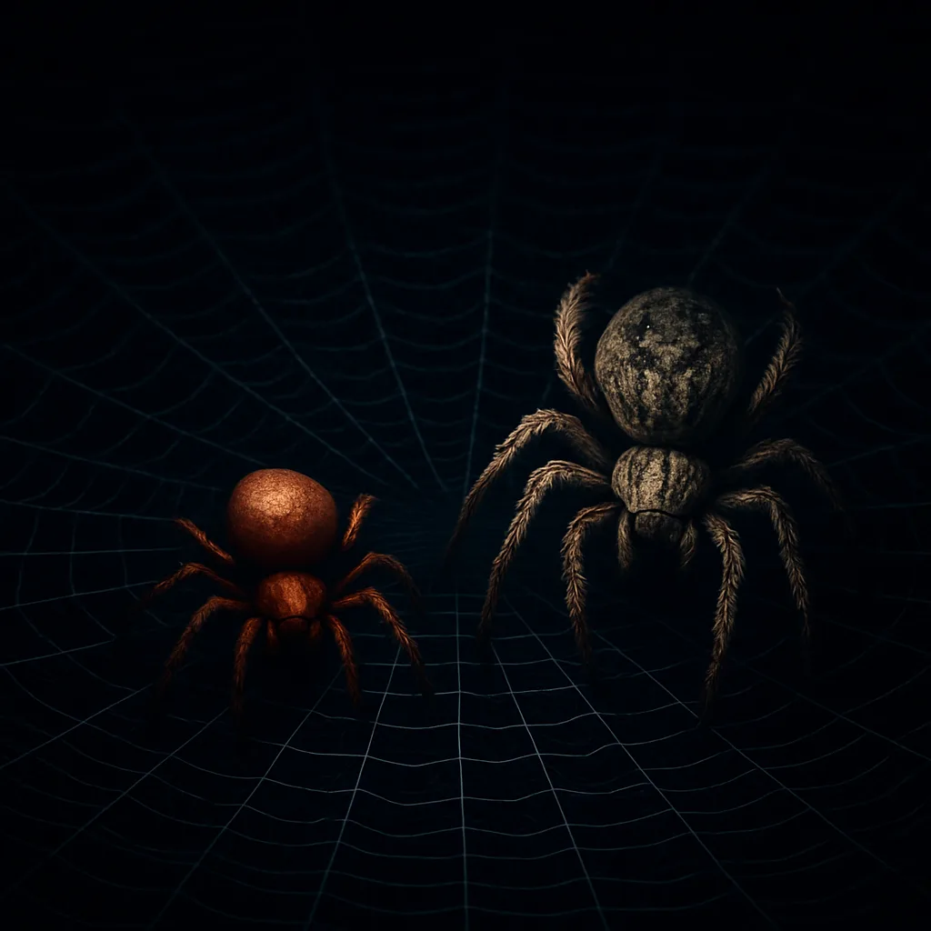 Reddish-hued Barn Spider with a Globular Abdomen