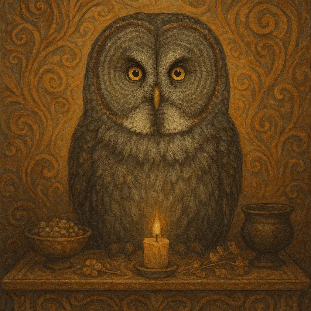 Upon a Central Altar Adorned with Mysterious Offerings