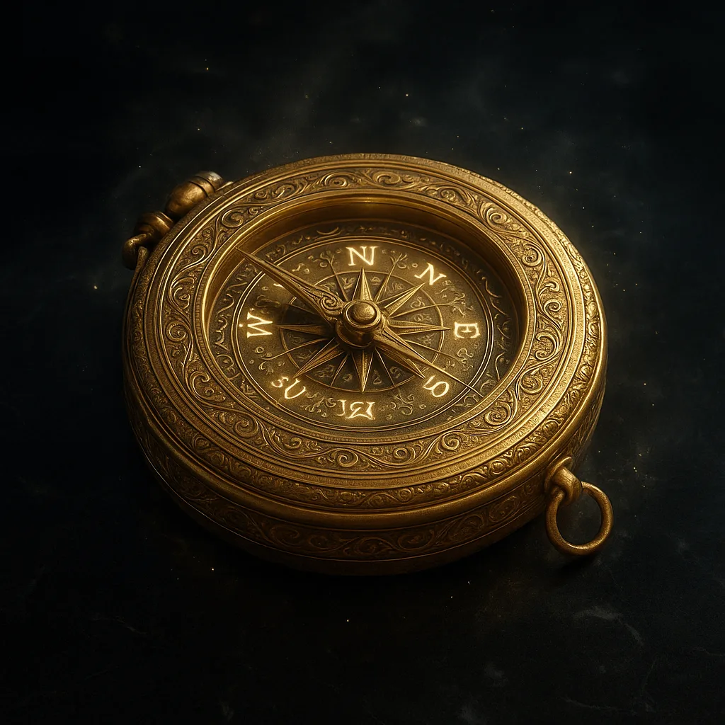 Highly Detailed 3D Visualization of an Ancient Golden Compass