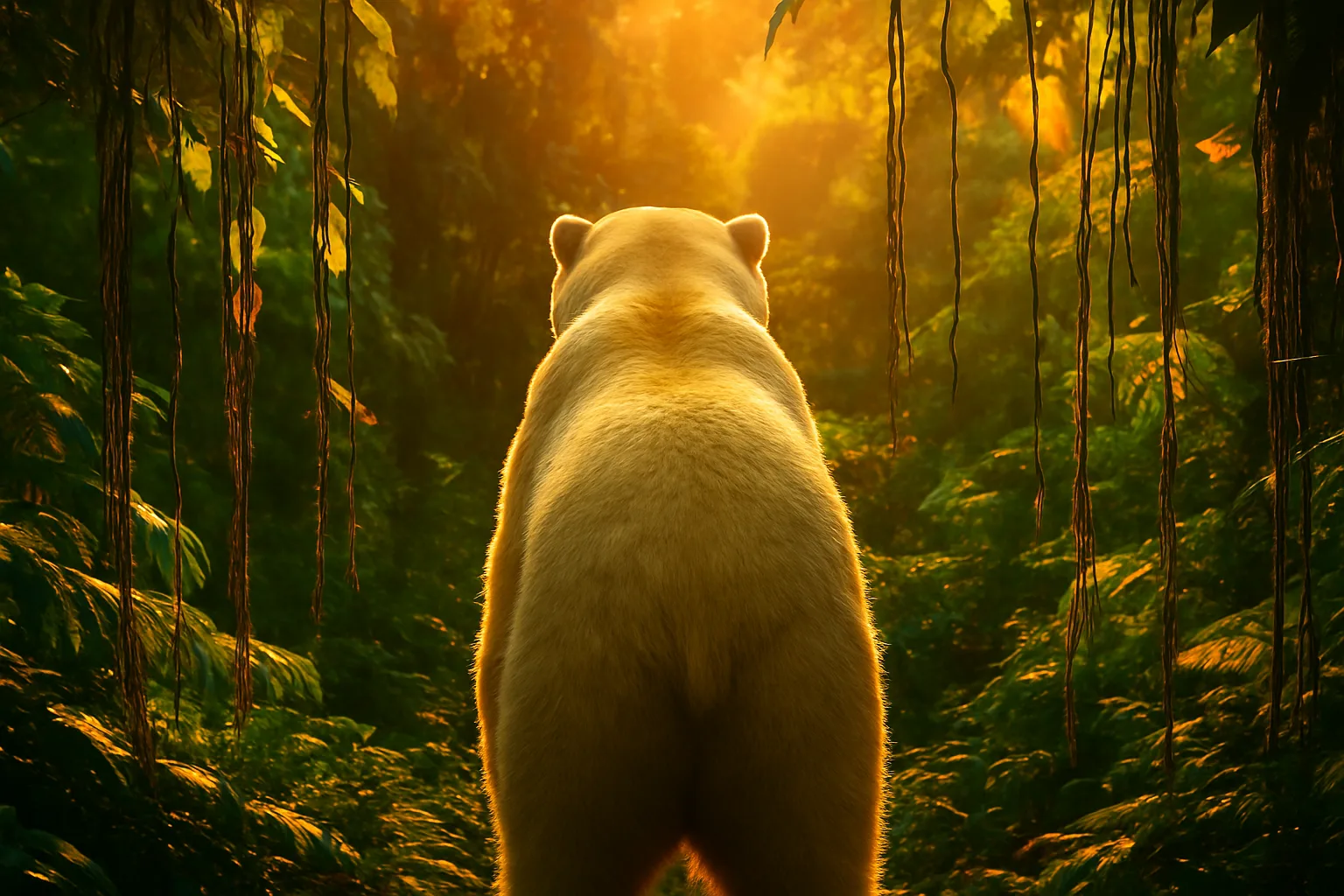 Single Ice Bear of Imposing Stature