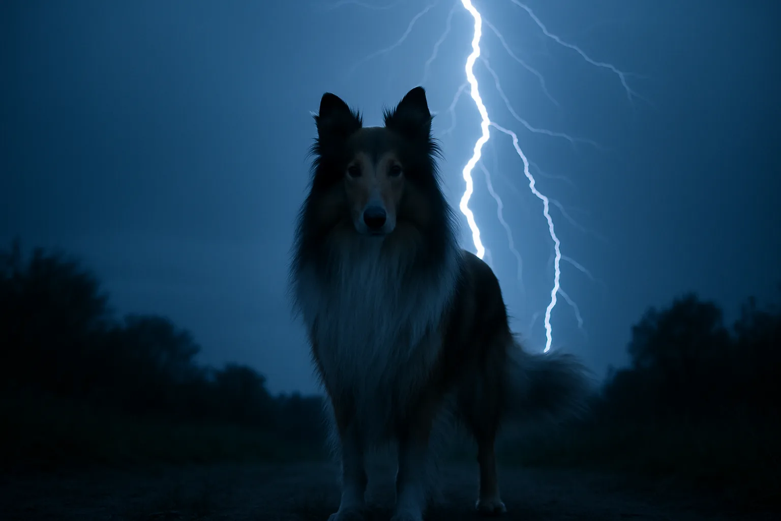 Single Sable and White Collie