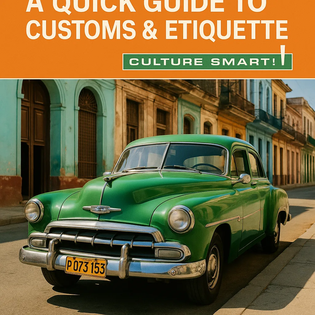 Green Vintage Car Parked in Cuba
