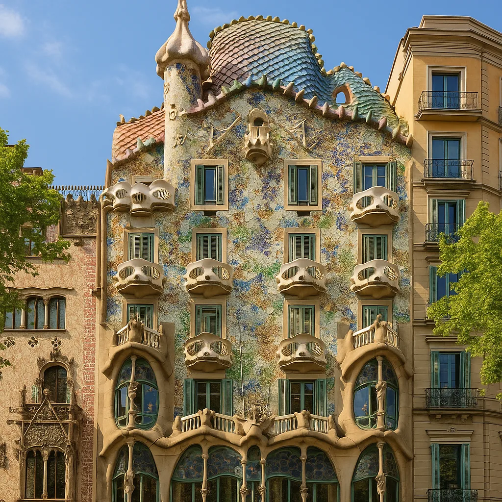 Describe an Iconic Work of Architecture by Antoni Gaudí