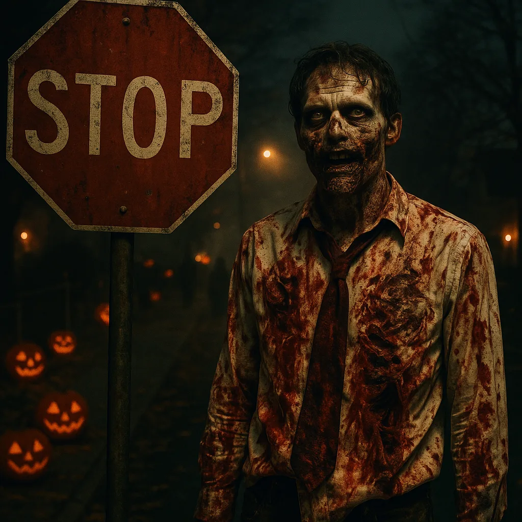 Halloween or Zombie-themed Event Featuring a Heavily
