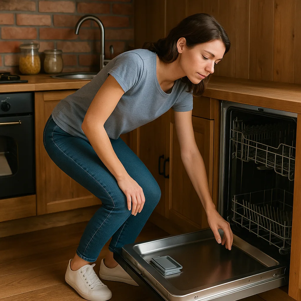 Woman in a Casual Outfit Leans