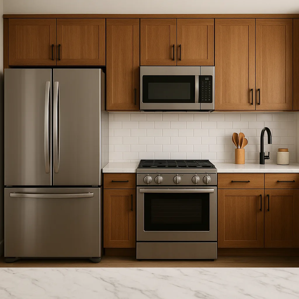 Contemporary Kitchen Equipped with Fundamental Appliances