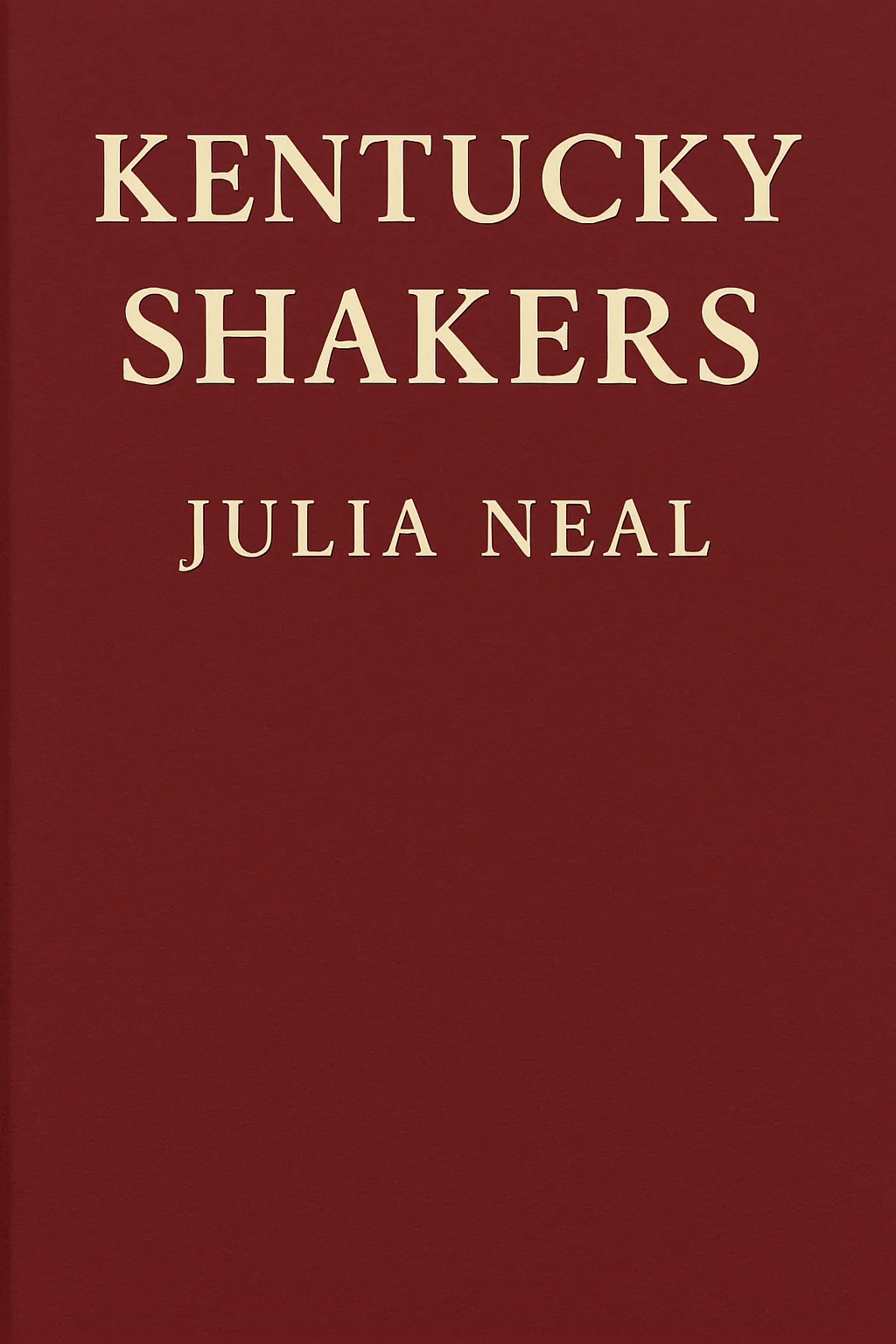 Plain Book Cover with a Maroon Background