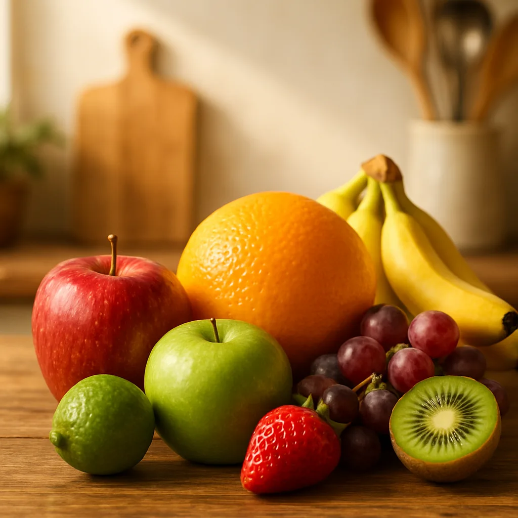 Array of Colorful Fruits Is Elegantly
