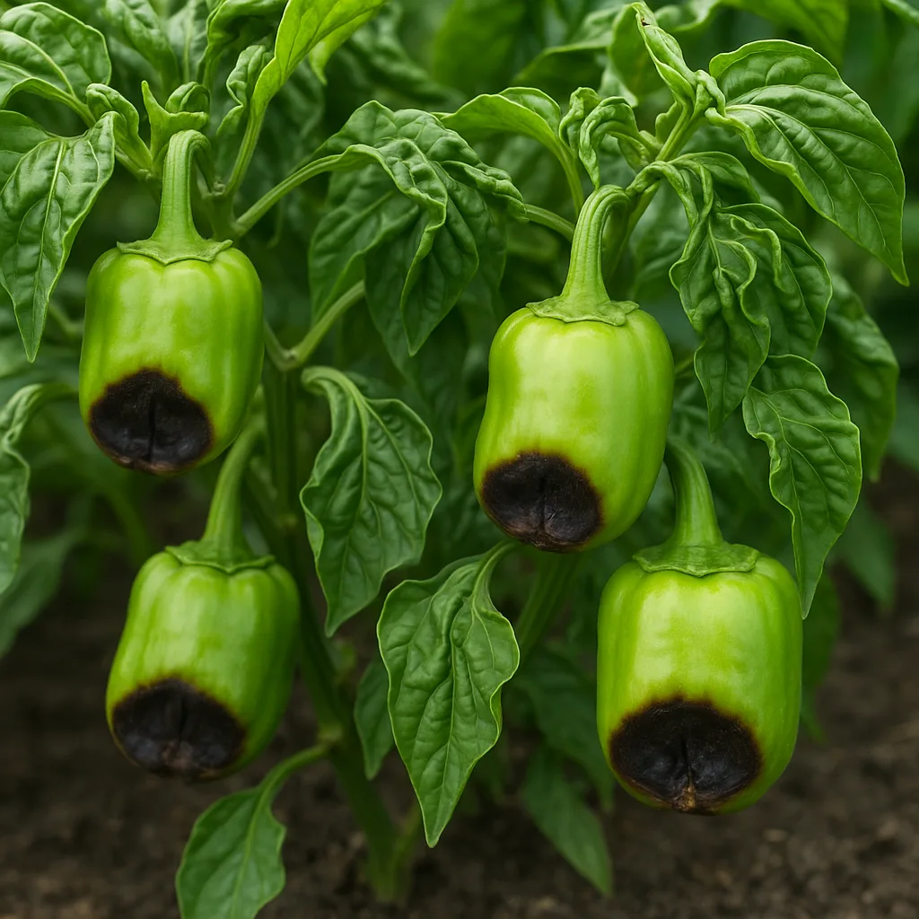 Pepper Plants Showing Twisted or Wrinkled Leaves