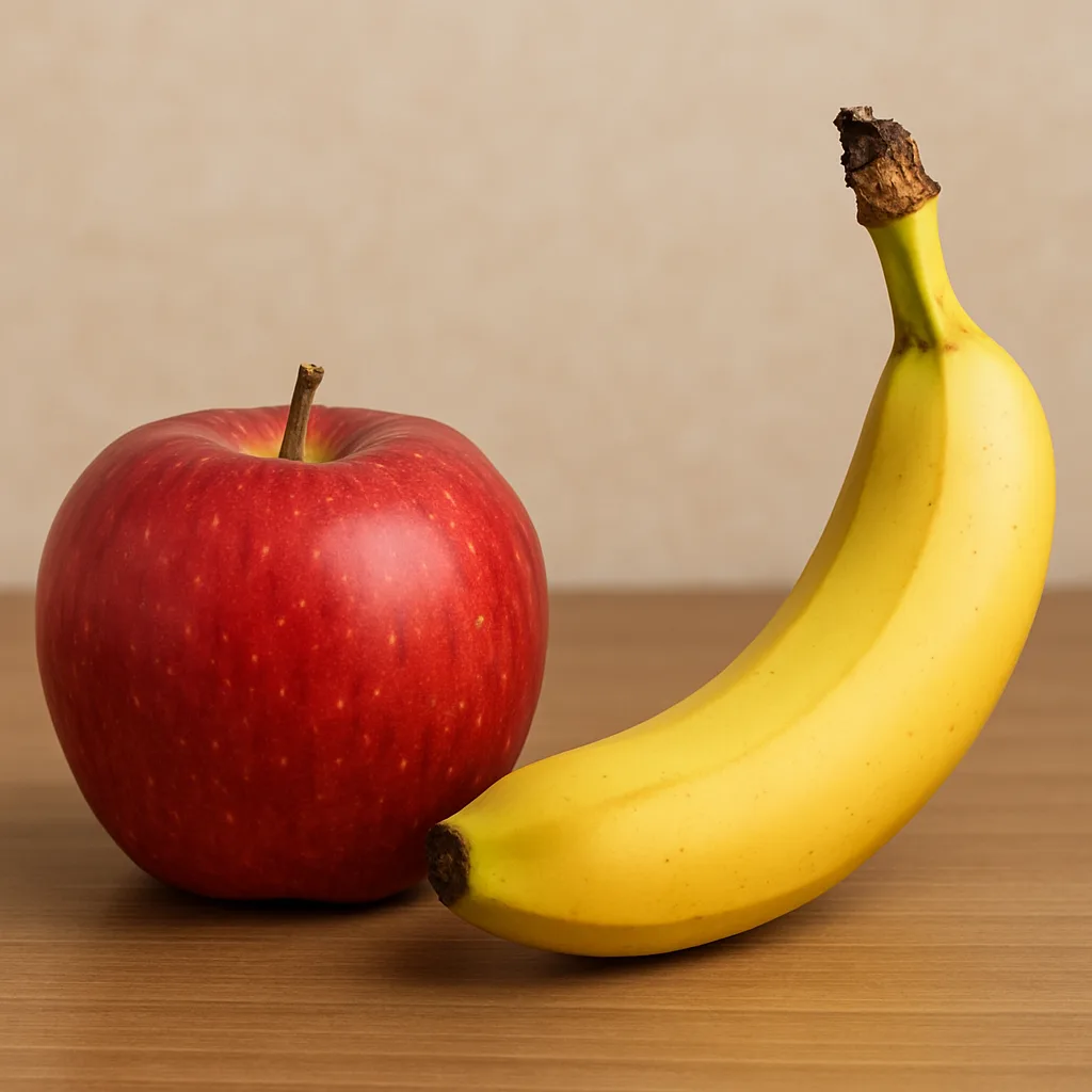 Red Apple on the Left