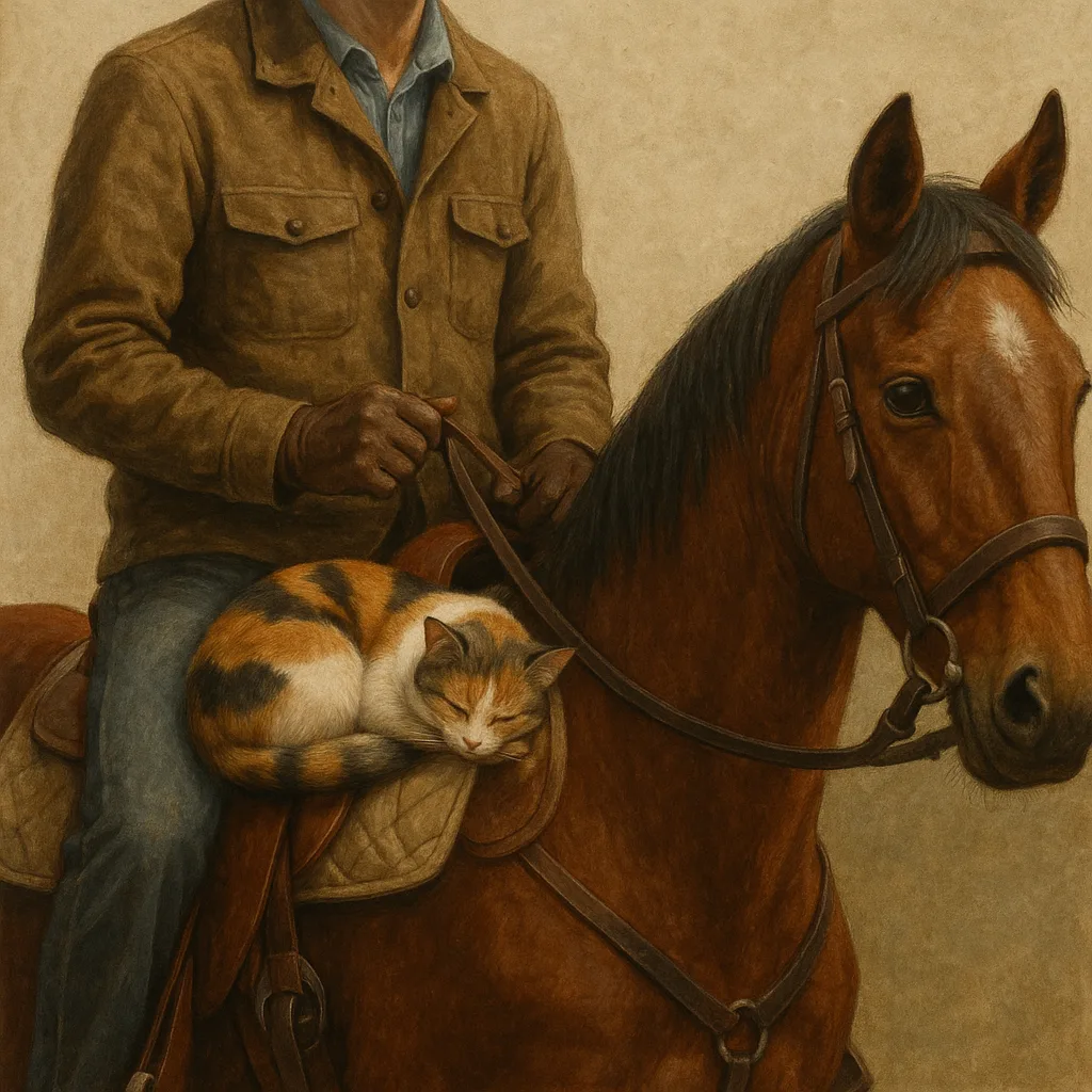 Rider Seated Atop a Horse