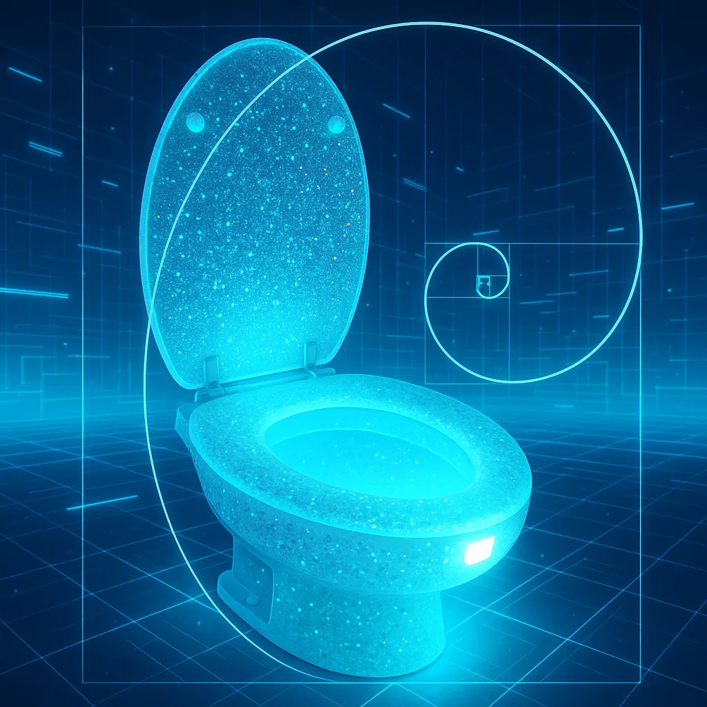 Single Glitter-infused Resin Toilet Seat