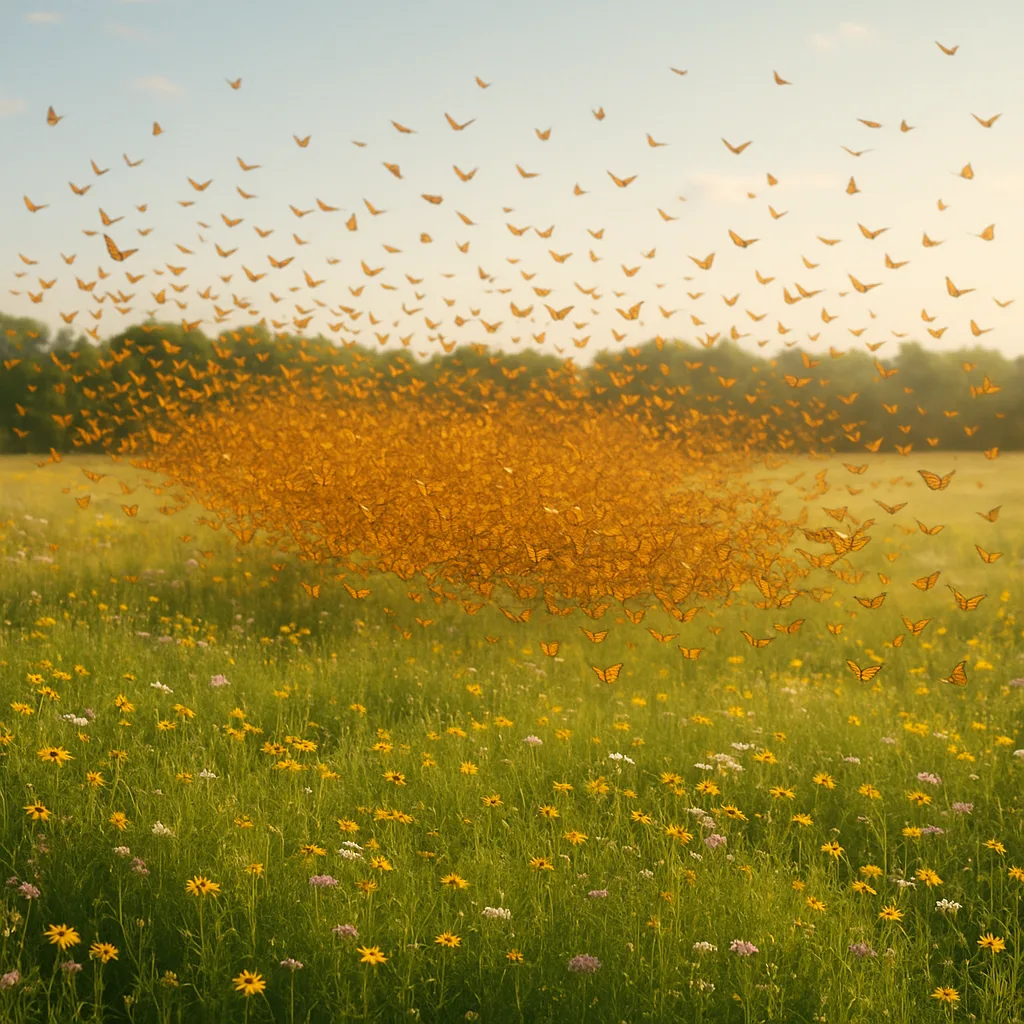Vast Swarm of Butterflies