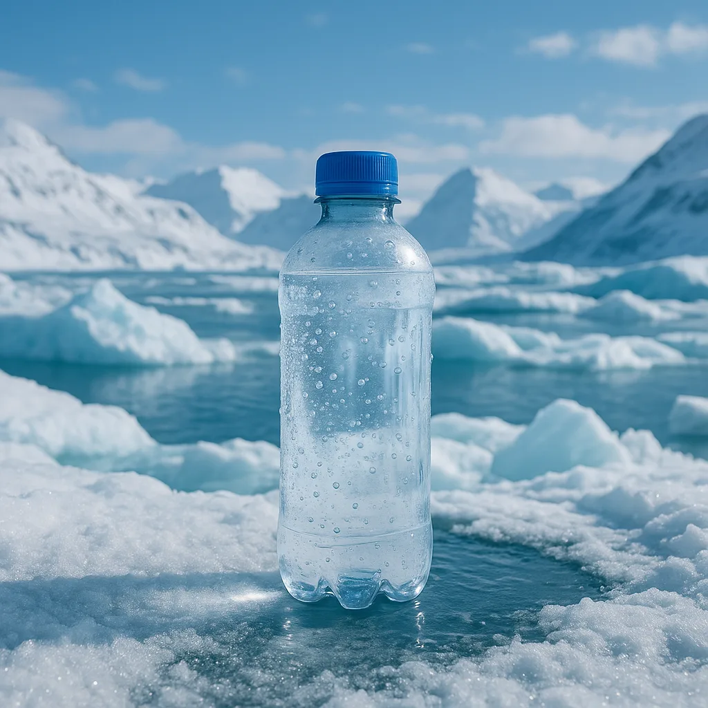 Chilled Water Bottle in an Arctic