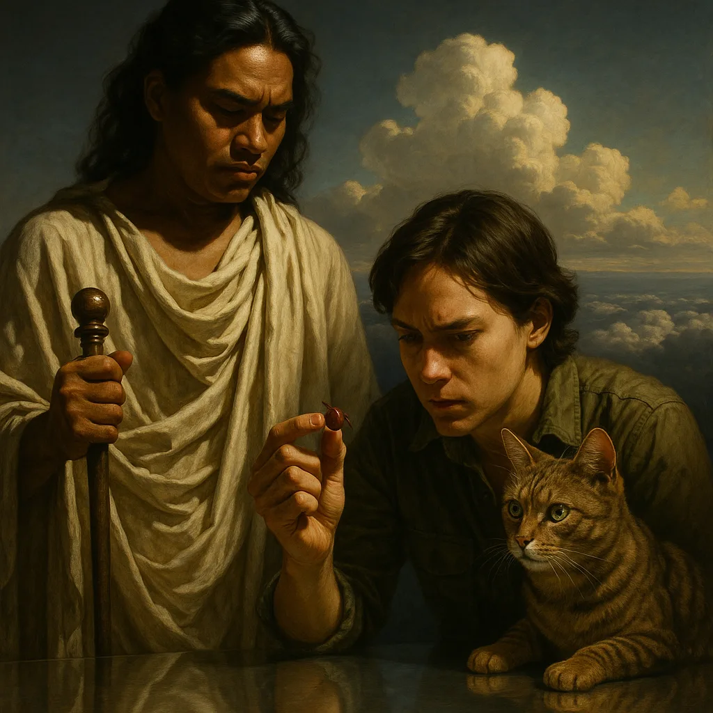 Contemplative Person of Pacific Islander Appearance