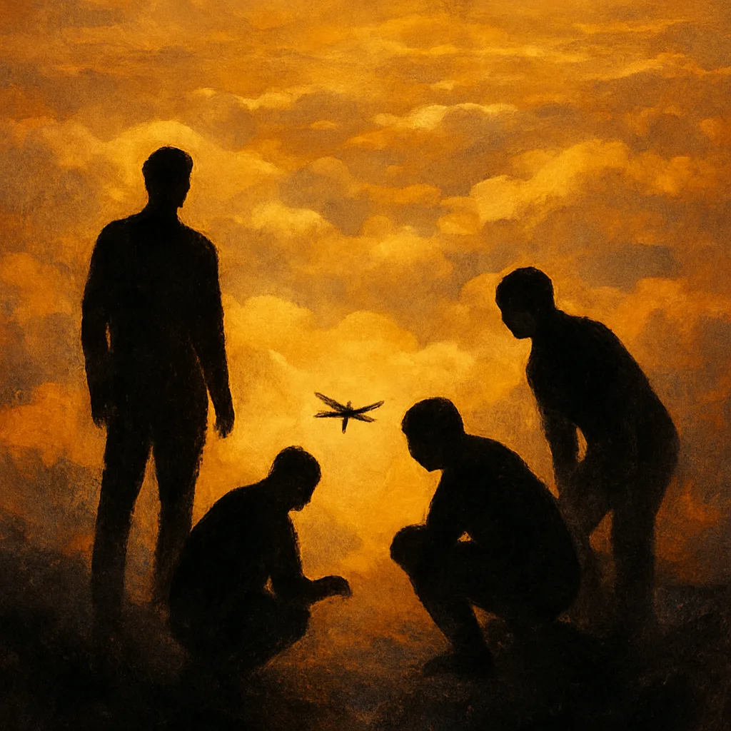 Four Distinct Human Silhouettes—one Rigid