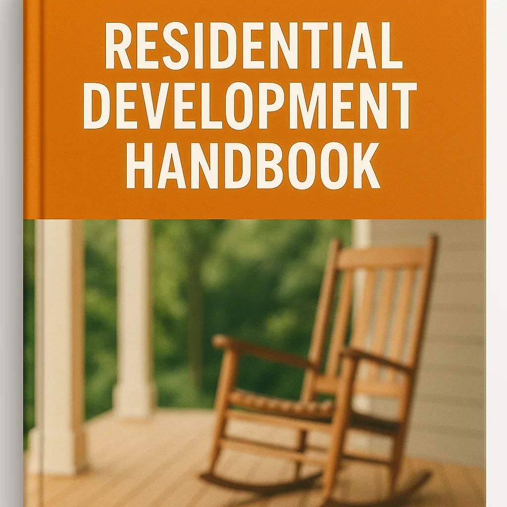 Book Cover Titled "Residential Development Handbook"