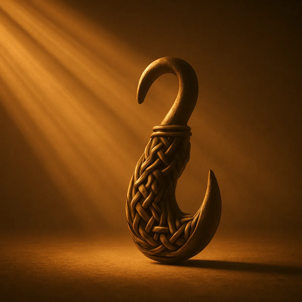 Hook with Intricate Knotwork