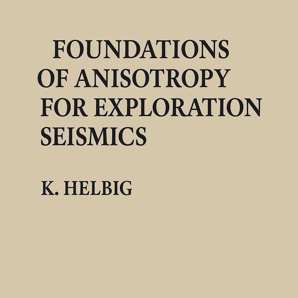 Beige Book Cover Titled "Foundations of Anisotropy for Exploration Seismics"