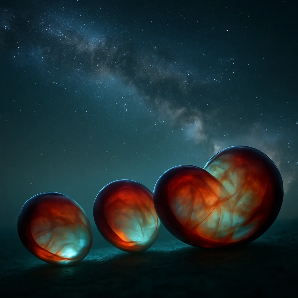 Four Varied Buckeyes in Profile Trace an S-curve