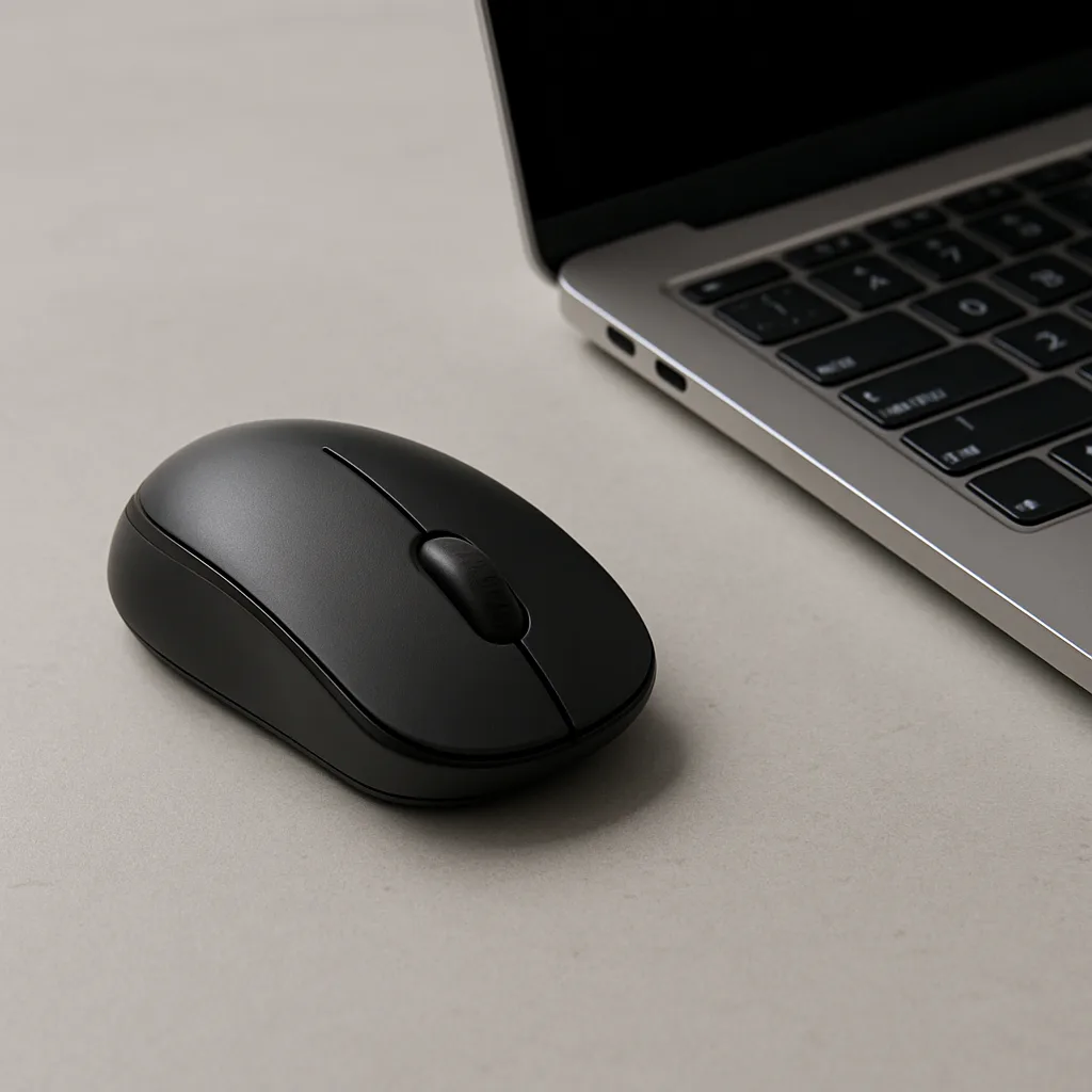 Sleek Silver Laptop Pairs Effortlessly