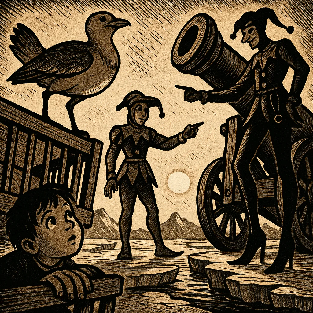 Innocent Character Rendered with Bold Comic-book Inked Lines