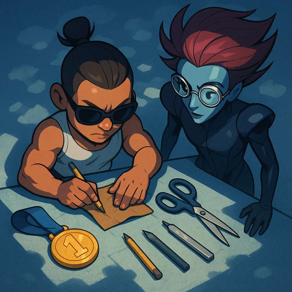 Diminutive Trickster Olympian in Simple Cotton Attire
