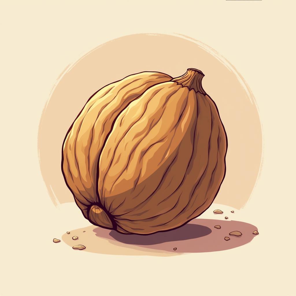 A Walnut Gets the Vibrant Anime Treatment