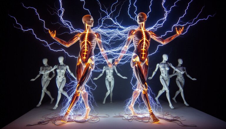 Electric Discharge Activates Dancing Mannequins