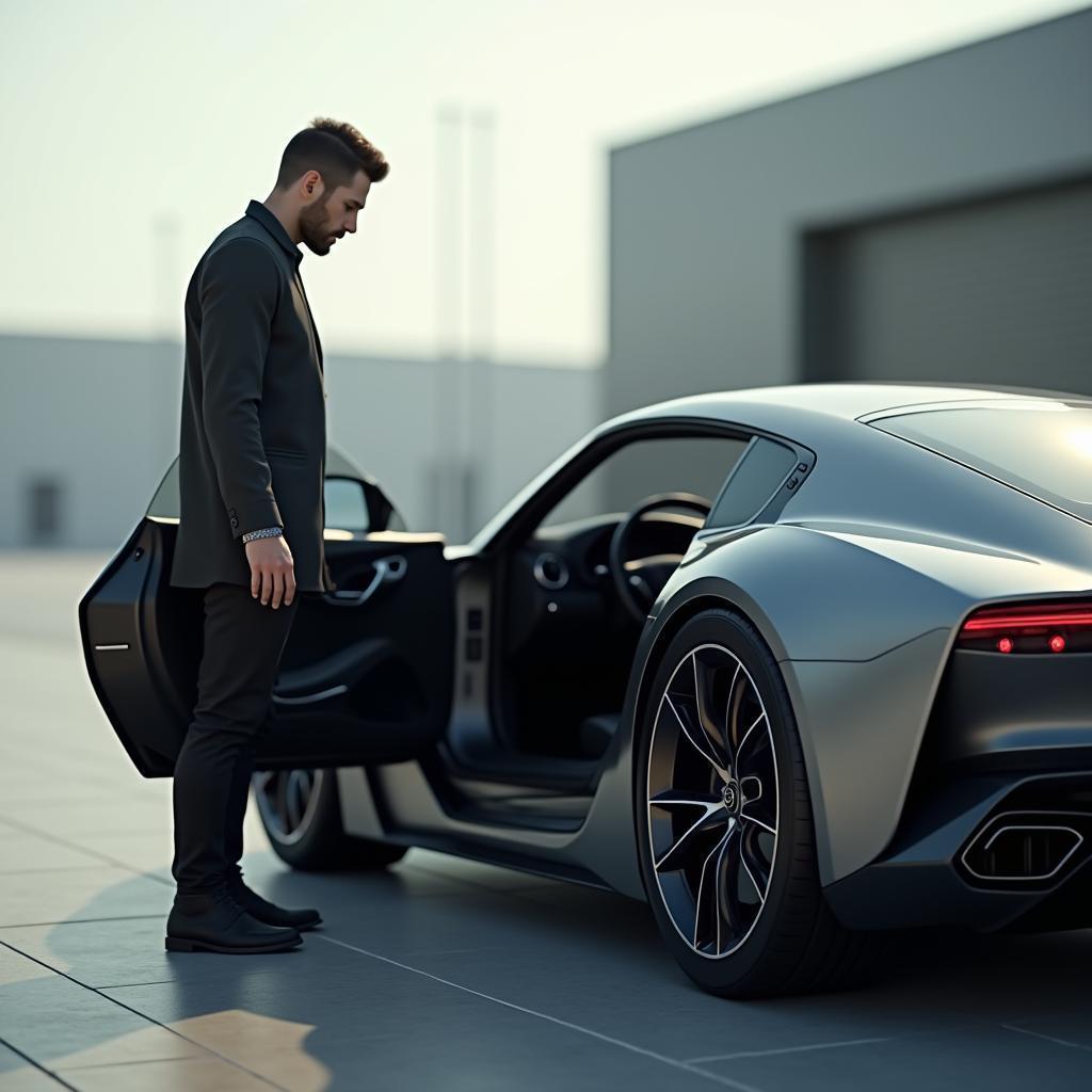 Sleek Modern Car Entry in Hyperreal Octane