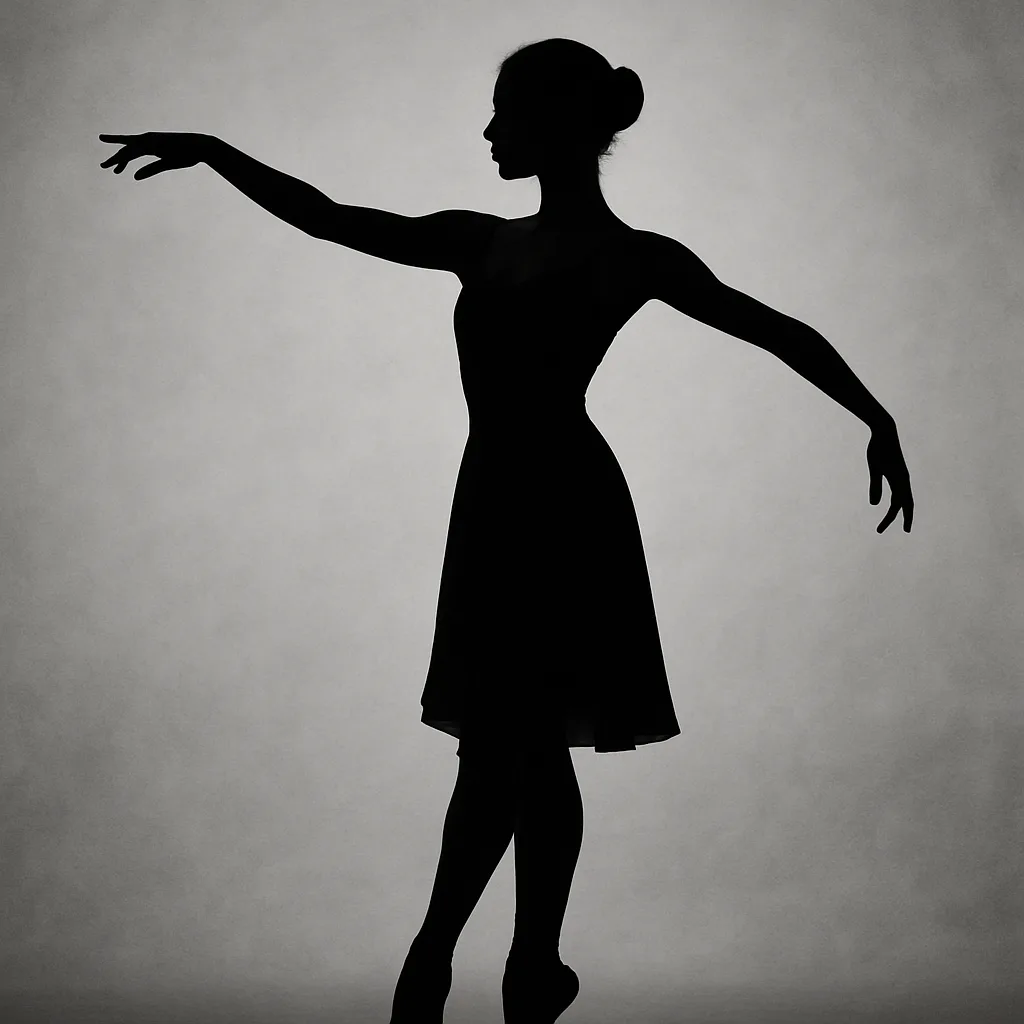 Figure Frozen in Dynamic Motion Strikes an Expressive Stance