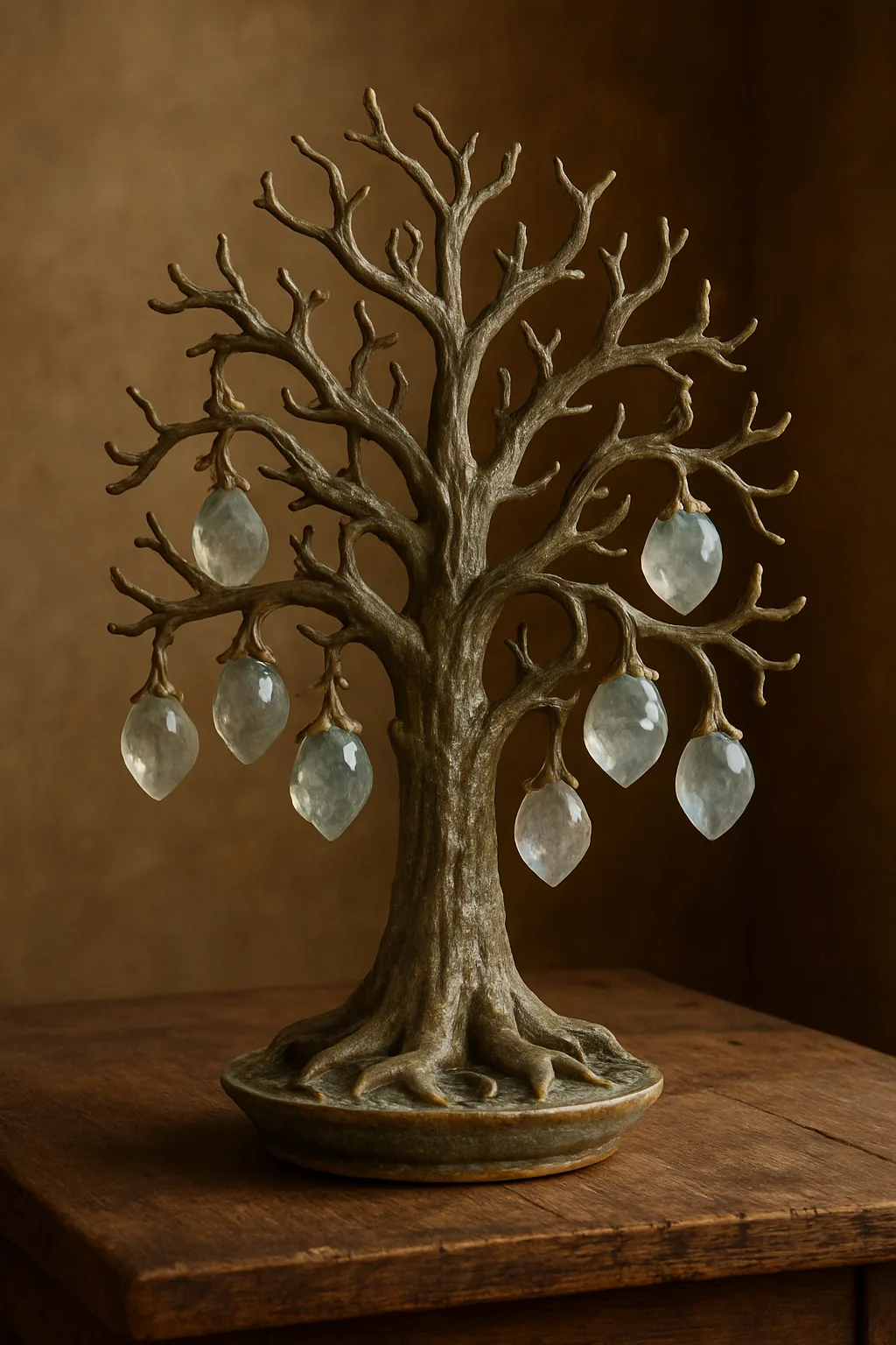 Artistic Ceramic Sculpture Serves as the Centerpiece