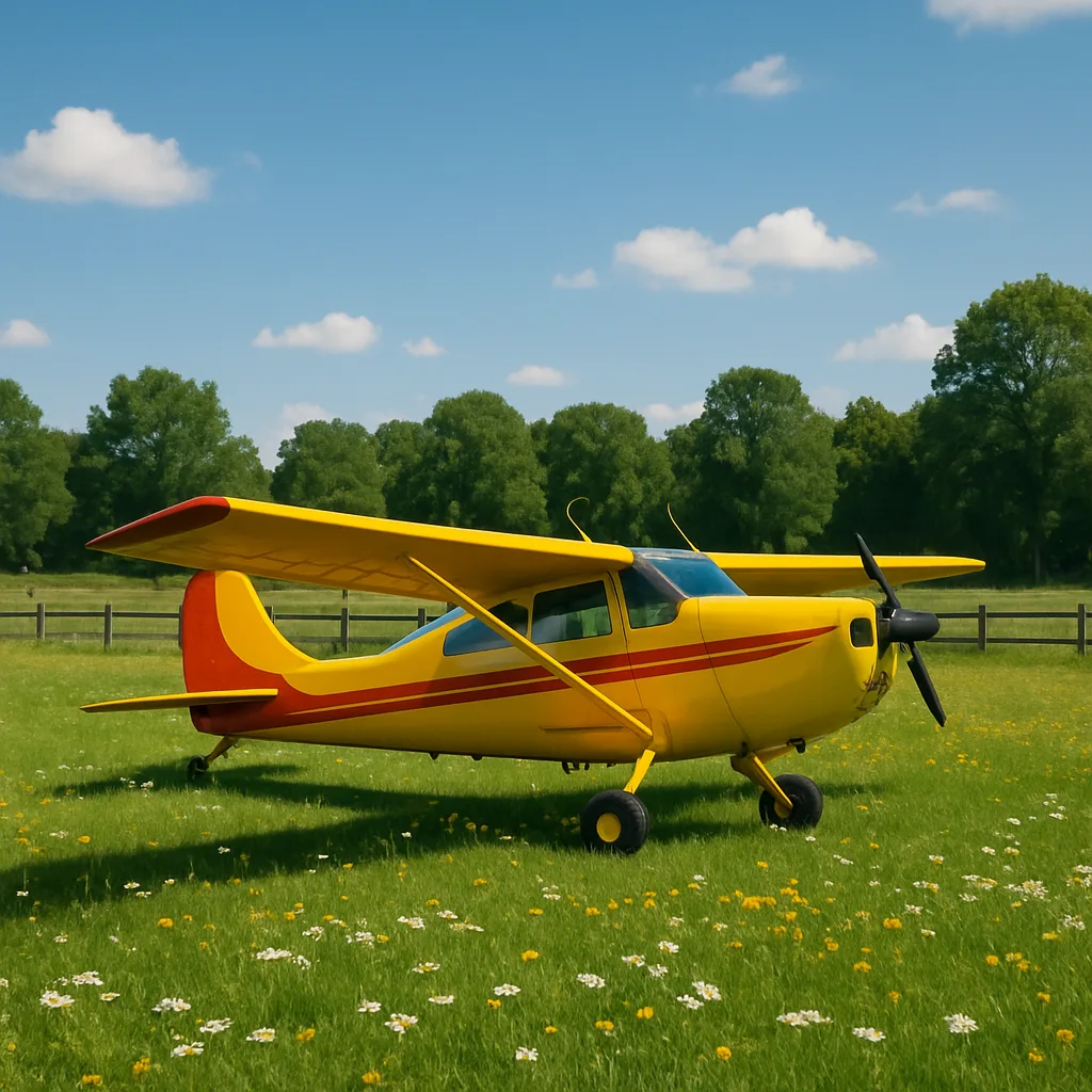 Amidst a Vast Meadow Bordered by a Robust Wooden Fence