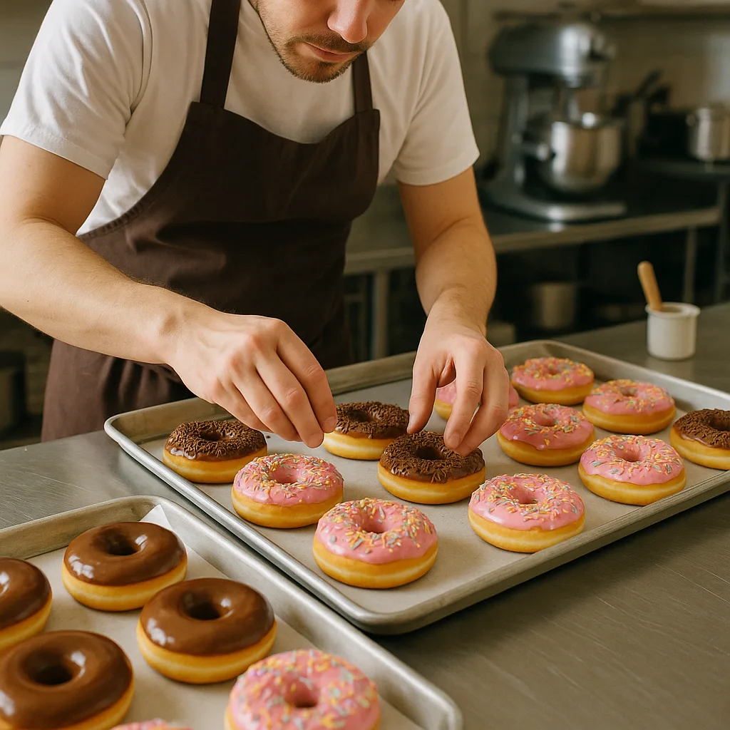 Baker Preparing Freshly
