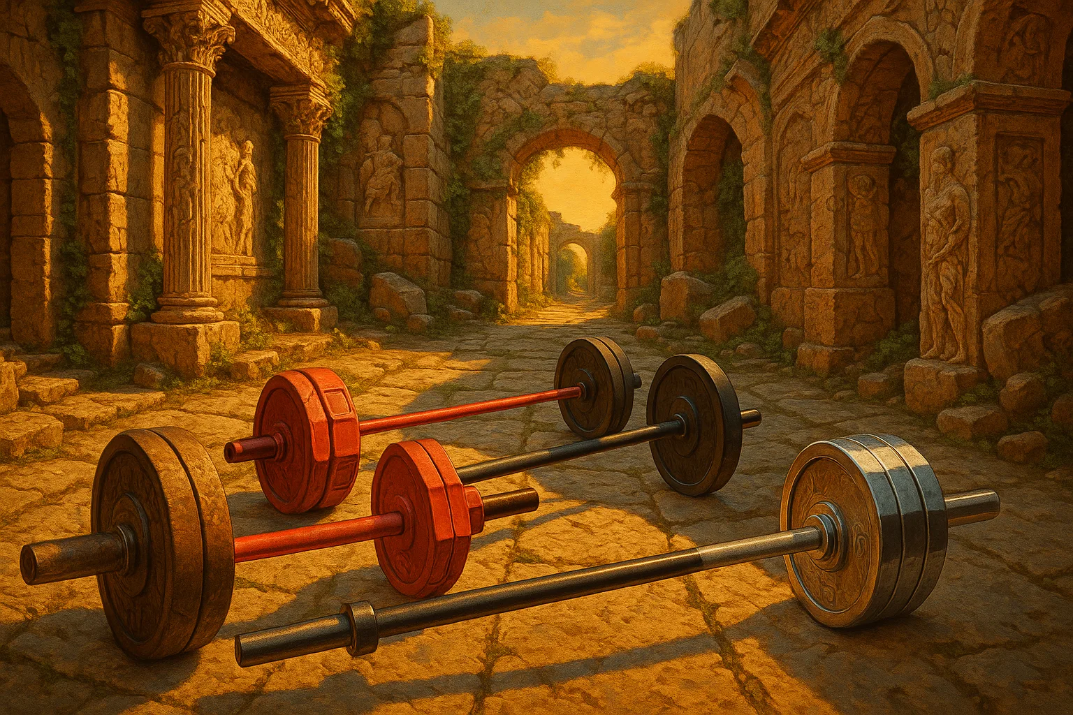 Leading Lines Draw the Eye Through Ancient Roman Ruins