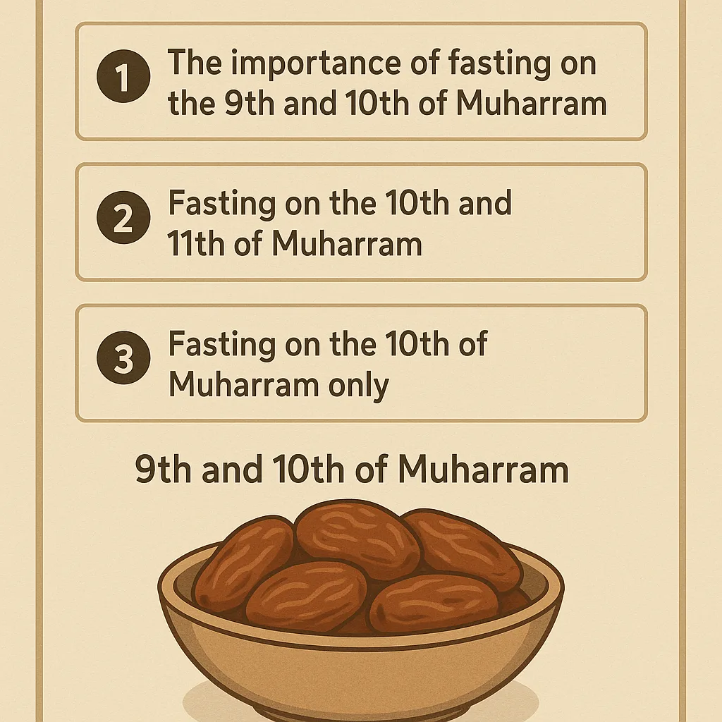 Image Explains the Degrees of Fasting on Ashura