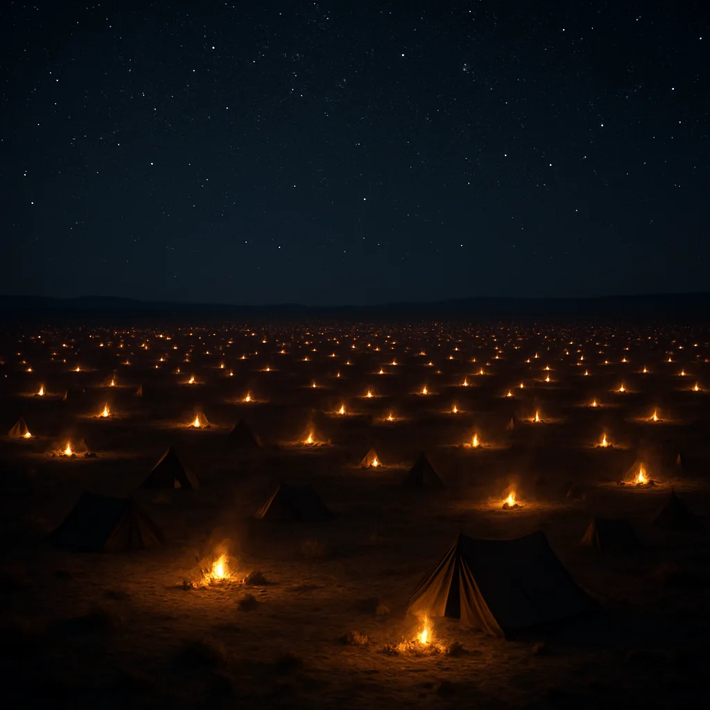 Countless Flickering Campfires Dot